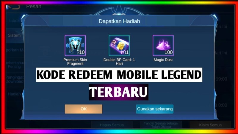Cara Tukar Redeem Mobile Legends